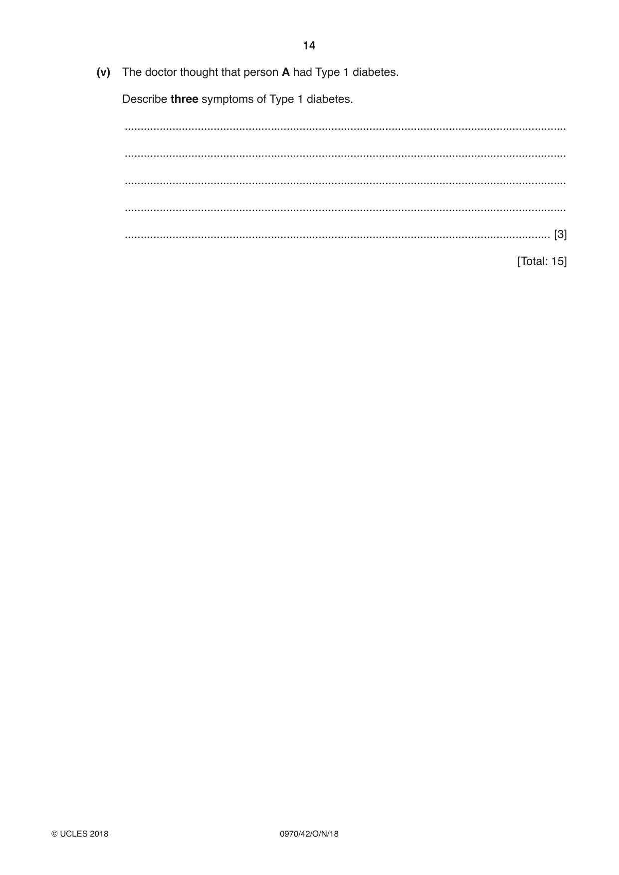 Cambridge IGCSE Biology (9-1) 0970 2018 Oct/Nov Paper 4 · Variant 2 question paper, page 14 of 20