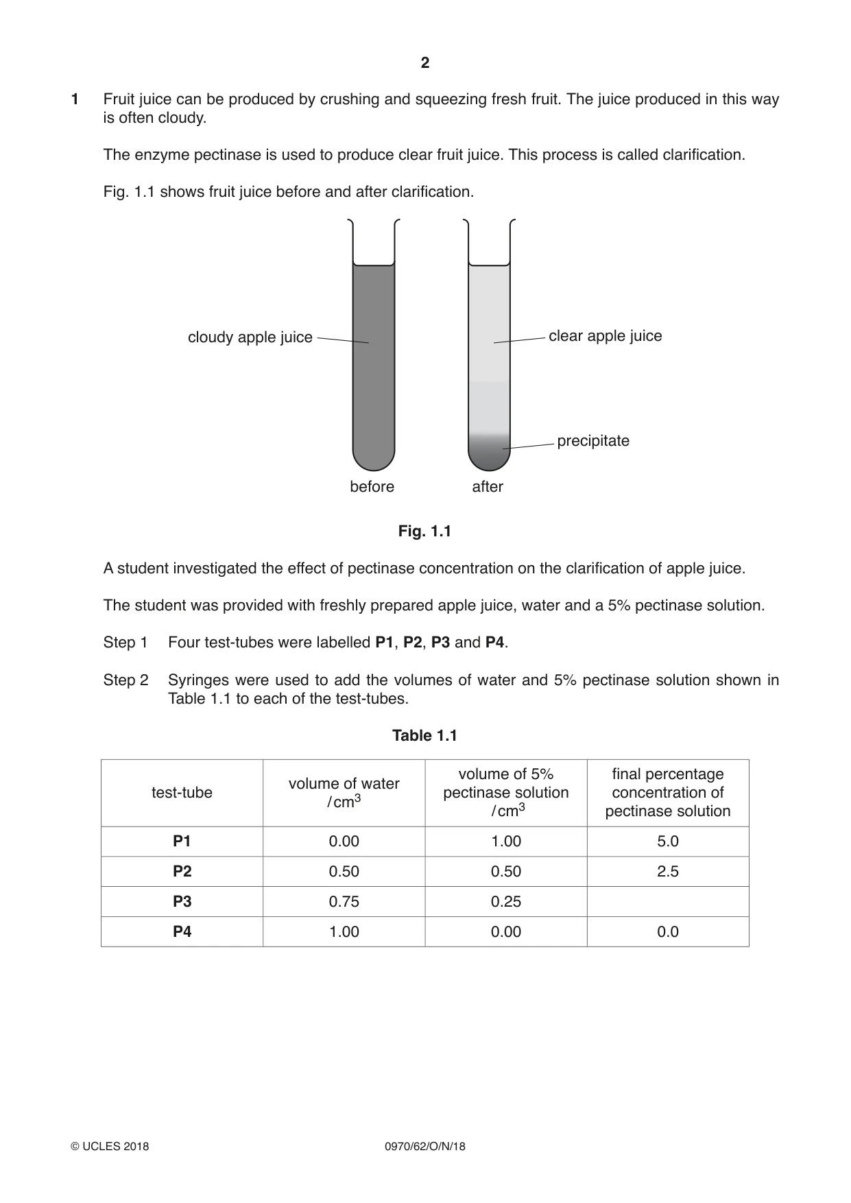 Cambridge IGCSE Biology (9-1) 0970 2018 Oct/Nov Paper 6 · Variant 2 question paper, page 2 of 12