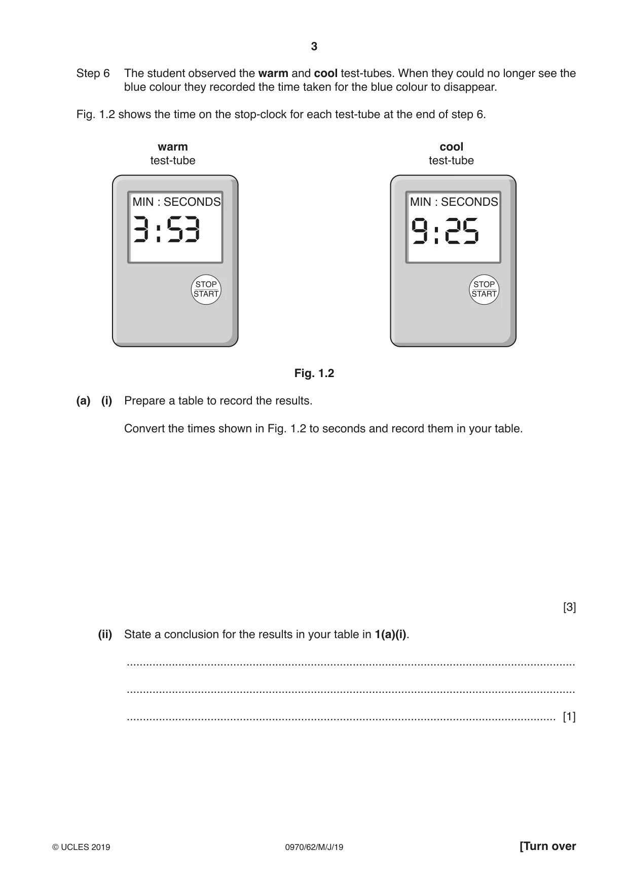 Cambridge IGCSE Biology (9-1) 0970 2019 May/June Paper 6 · Variant 2 question paper, page 3 of 12