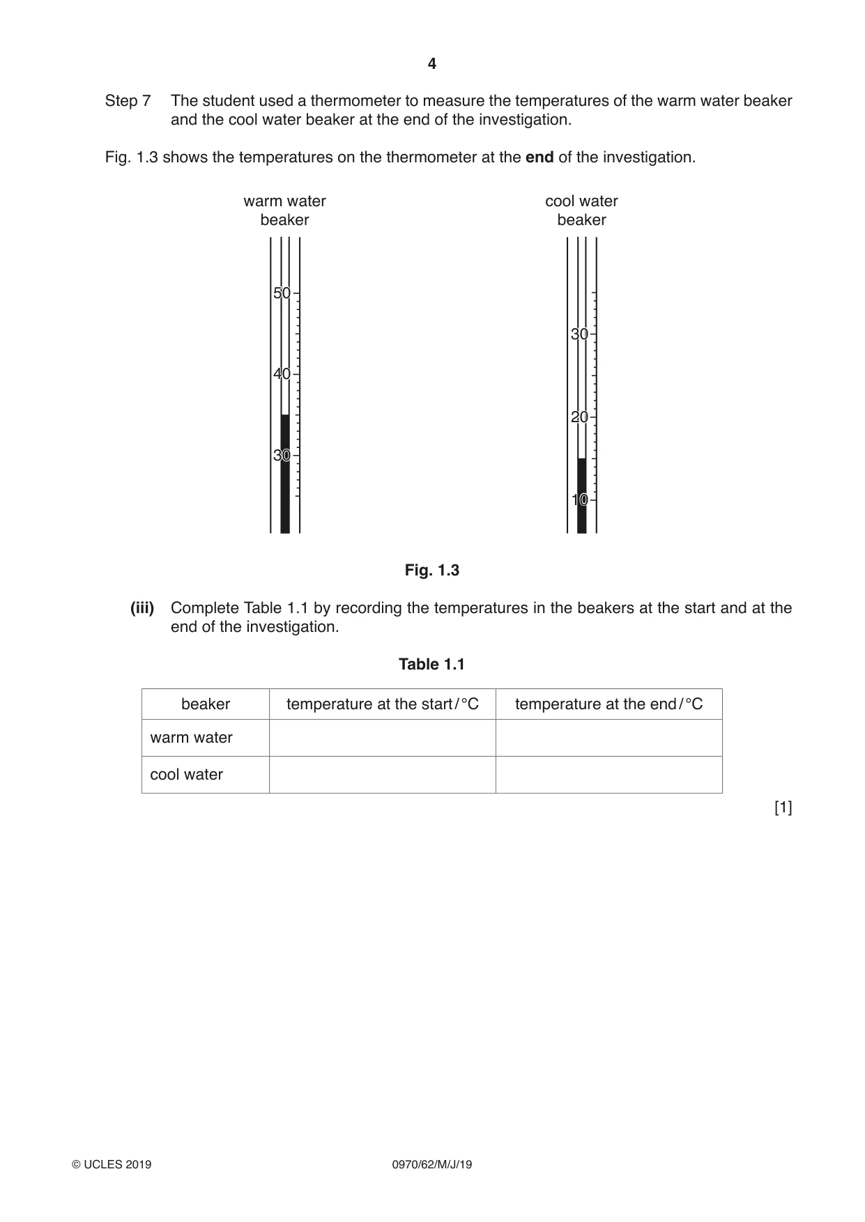 Cambridge IGCSE Biology (9-1) 0970 2019 May/June Paper 6 · Variant 2 question paper, page 4 of 12