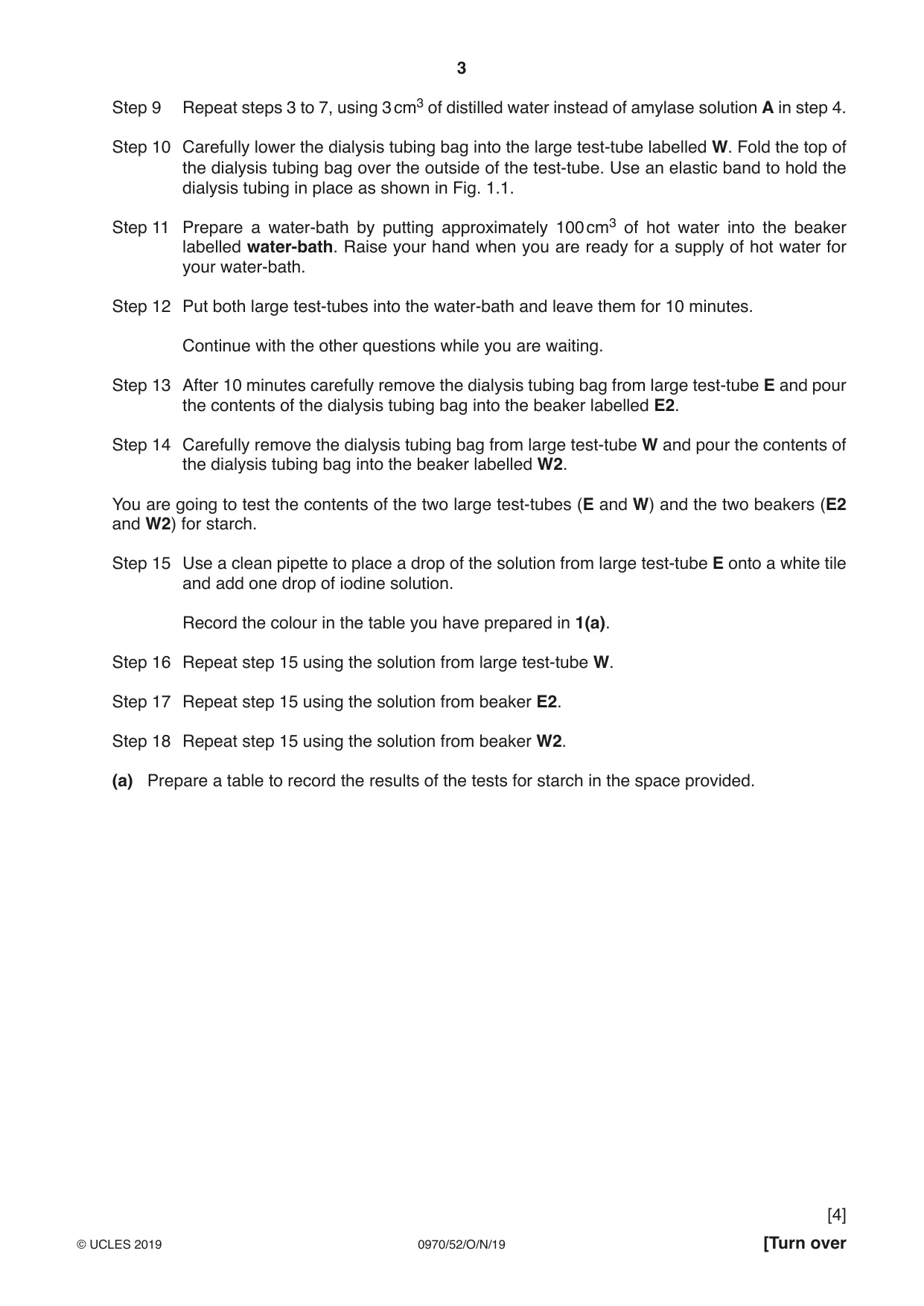 Cambridge IGCSE Biology (9-1) 0970 2019 Oct/Nov Paper 5 · Variant 2 question paper, page 3 of 12