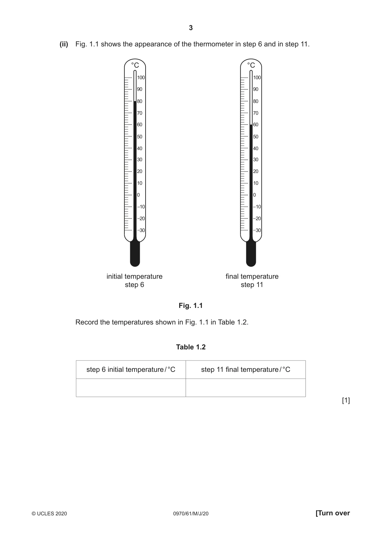 Cambridge IGCSE Biology (9-1) 0970 2020 May/June Paper 6 · Variant 1 question paper, page 3 of 12