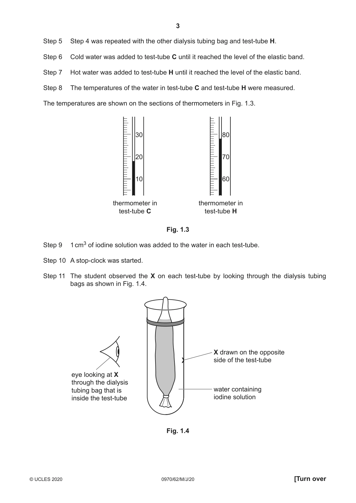 Cambridge IGCSE Biology (9-1) 0970 2020 May/June Paper 6 · Variant 2 question paper, page 3 of 12