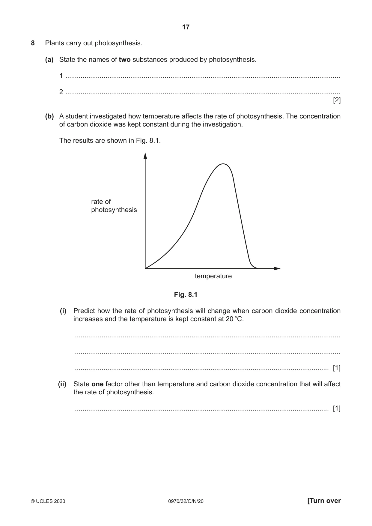 Cambridge IGCSE Biology (9-1) 0970 2020 Oct/Nov Paper 3 · Variant 2 question paper, page 17 of 20