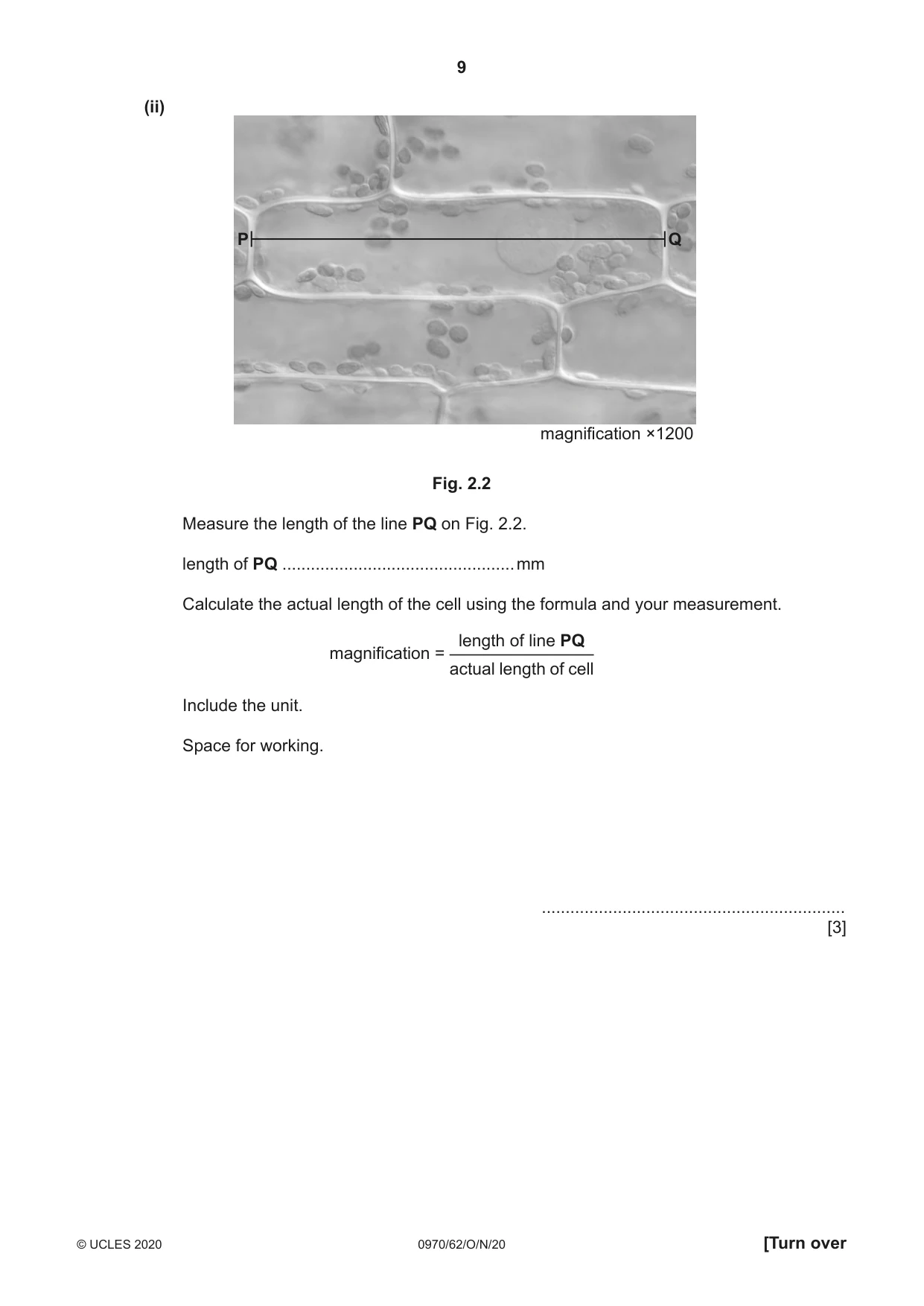 Cambridge IGCSE Biology (9-1) 0970 2020 Oct/Nov Paper 6 · Variant 2 question paper, page 9 of 12