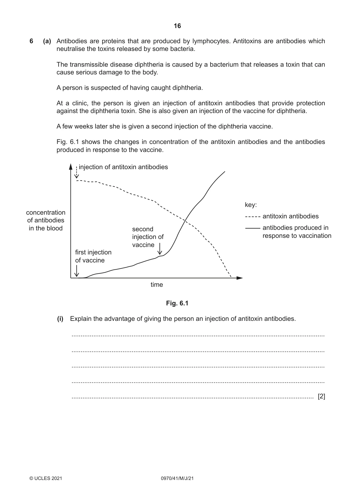 Cambridge IGCSE Biology (9-1) 0970 2021 May/June Paper 4 · Variant 1 question paper, page 16 of 20