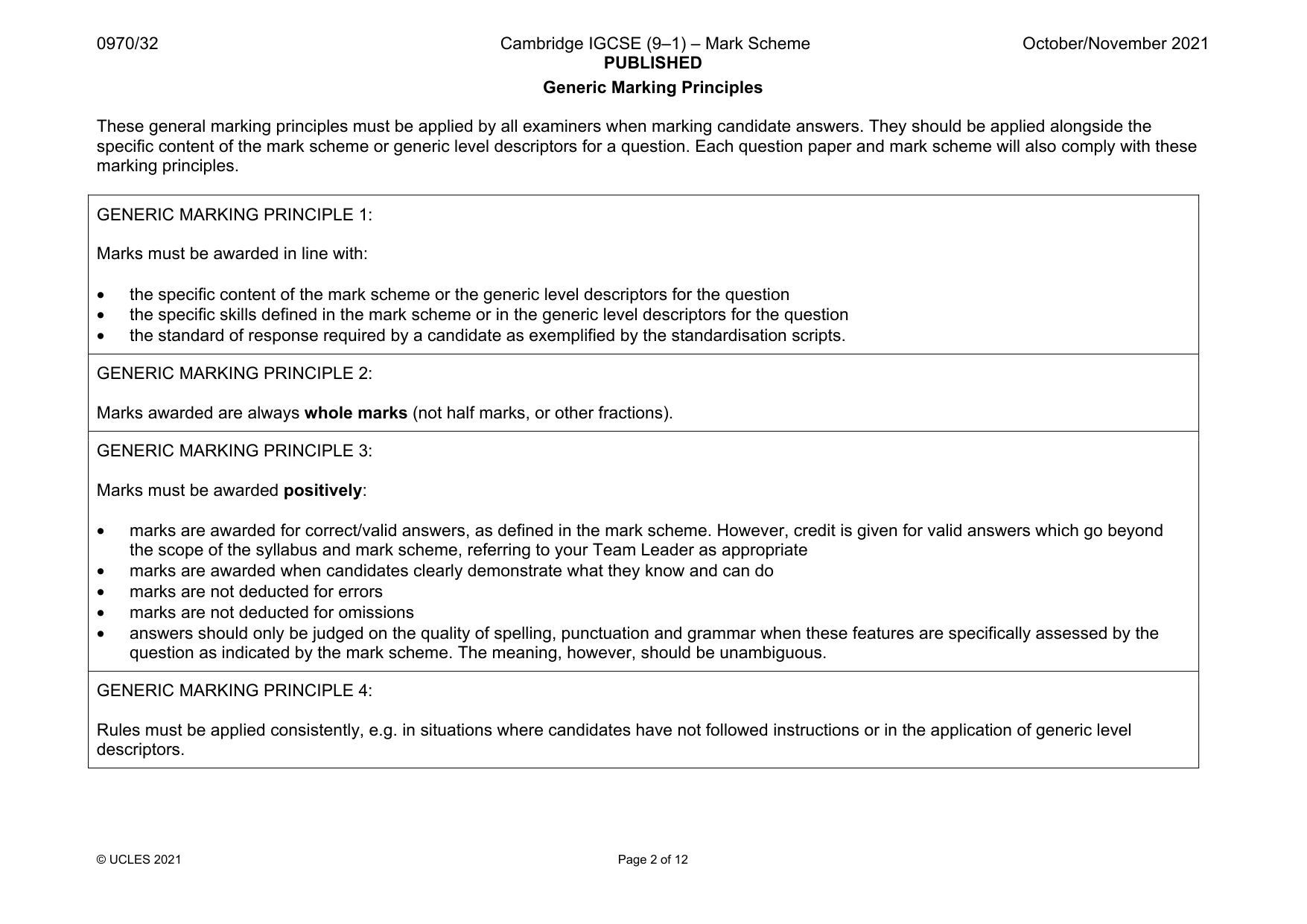 Mark scheme, page 2 of 12