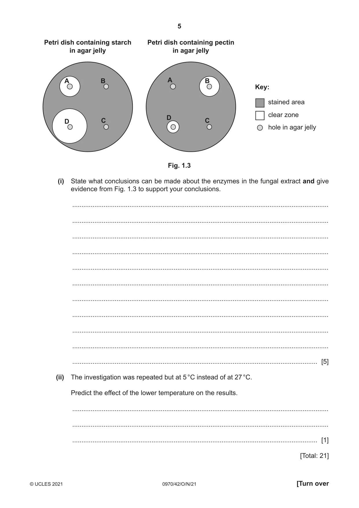 Cambridge IGCSE Biology (9-1) 0970 2021 Oct/Nov Paper 4 · Variant 2 question paper, page 5 of 20