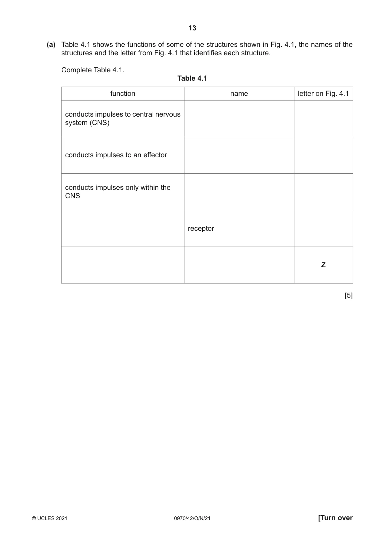 Cambridge IGCSE Biology (9-1) 0970 2021 Oct/Nov Paper 4 · Variant 2 question paper, page 13 of 20