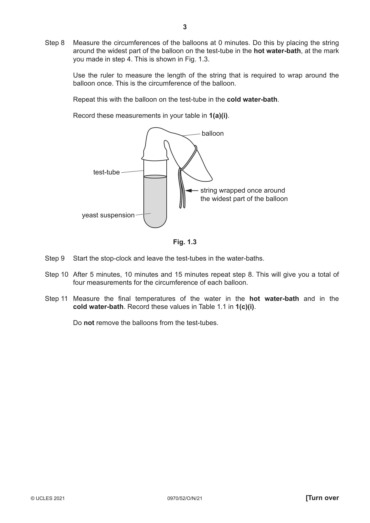 Cambridge IGCSE Biology (9-1) 0970 2021 Oct/Nov Paper 5 · Variant 2 question paper, page 3 of 12