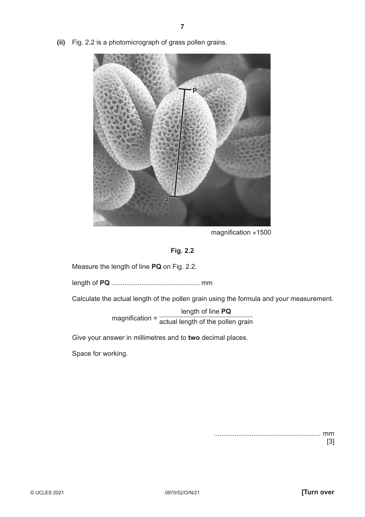 Cambridge IGCSE Biology (9-1) 0970 2021 Oct/Nov Paper 5 · Variant 2 question paper, page 7 of 12