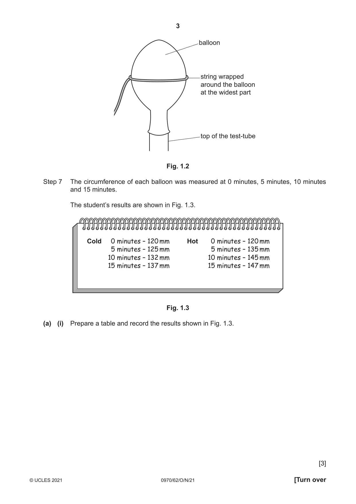 Cambridge IGCSE Biology (9-1) 0970 2021 Oct/Nov Paper 6 · Variant 2 question paper, page 3 of 12