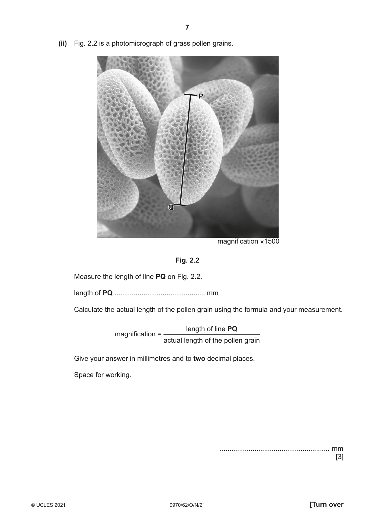 Cambridge IGCSE Biology (9-1) 0970 2021 Oct/Nov Paper 6 · Variant 2 question paper, page 7 of 12