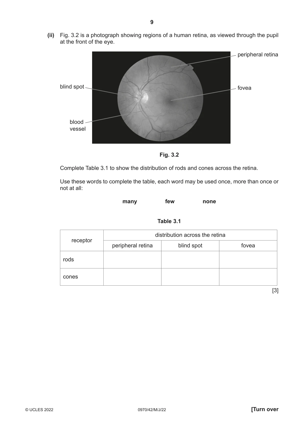 Cambridge IGCSE Biology (9-1) 0970 2022 May/June Paper 4 · Variant 2 question paper, page 9 of 20