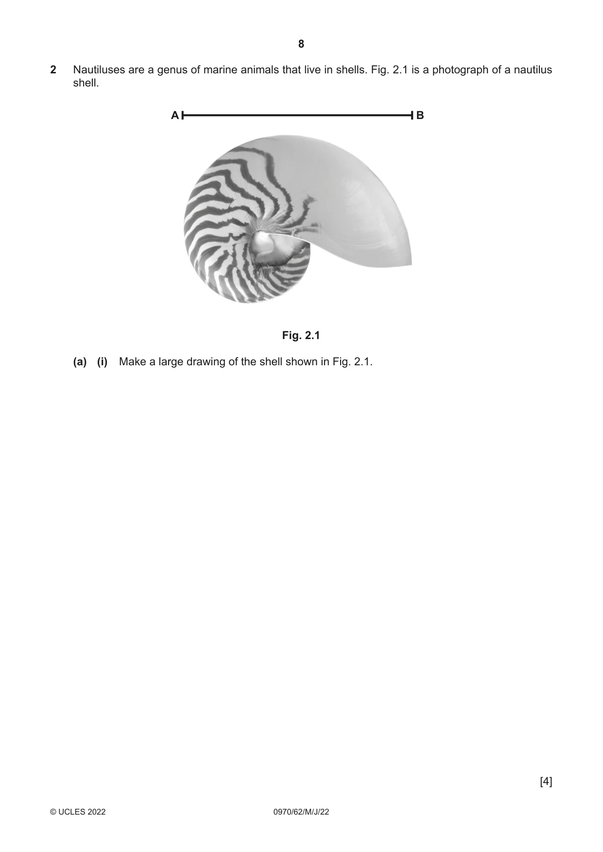 Cambridge IGCSE Biology (9-1) 0970 2022 May/June Paper 6 · Variant 2 question paper, page 8 of 12