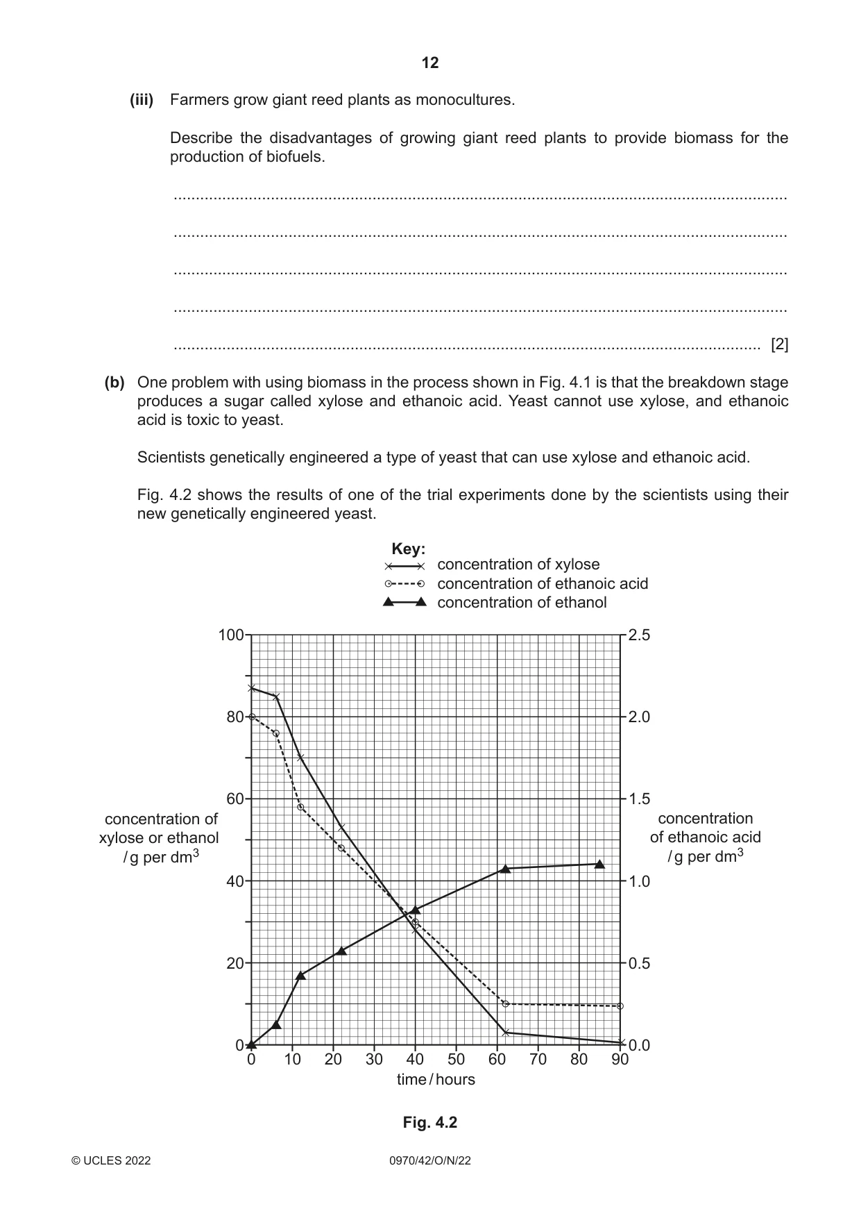 Cambridge IGCSE Biology (9-1) 0970 2022 Oct/Nov Paper 4 · Variant 2 question paper, page 12 of 20