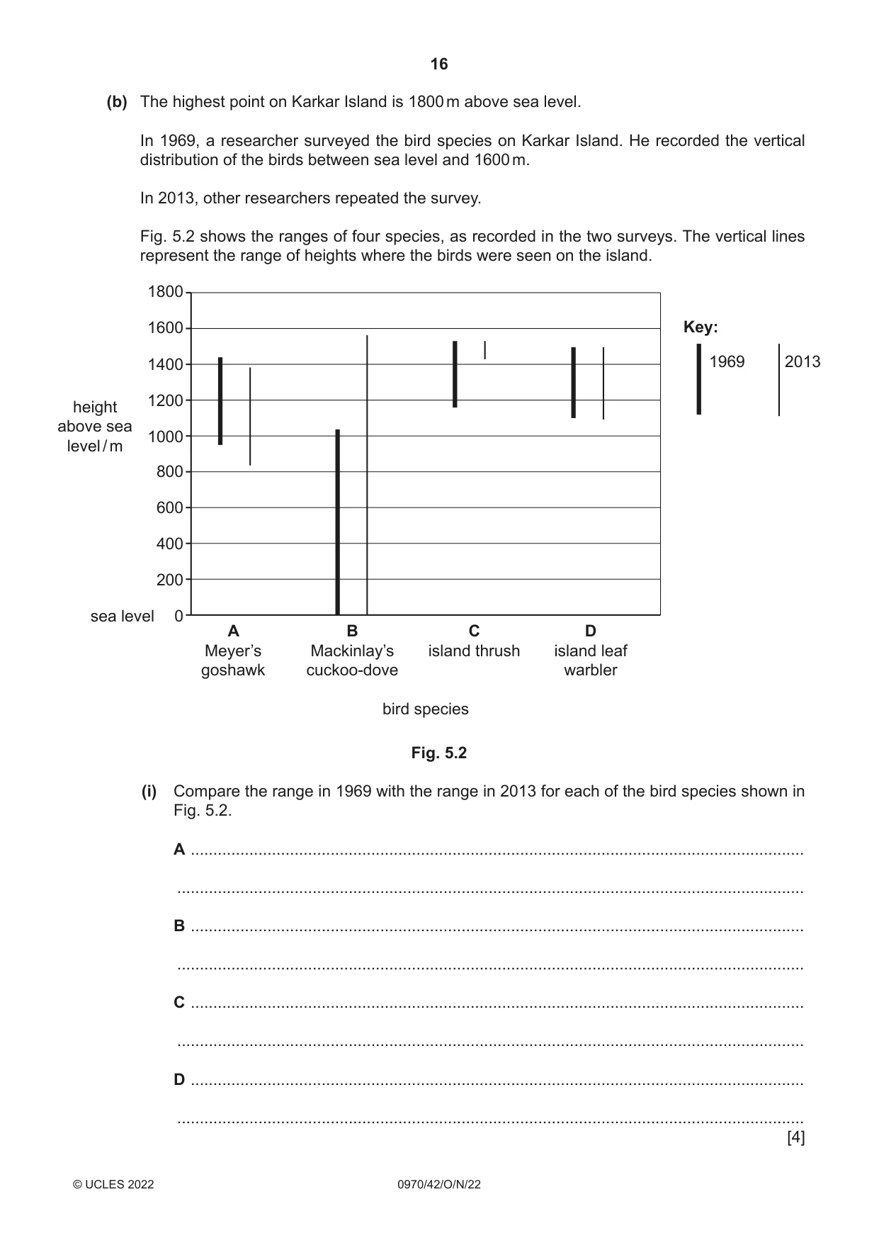 Cambridge IGCSE Biology (9-1) 0970 2022 Oct/Nov Paper 4 · Variant 2 question paper, page 16 of 20