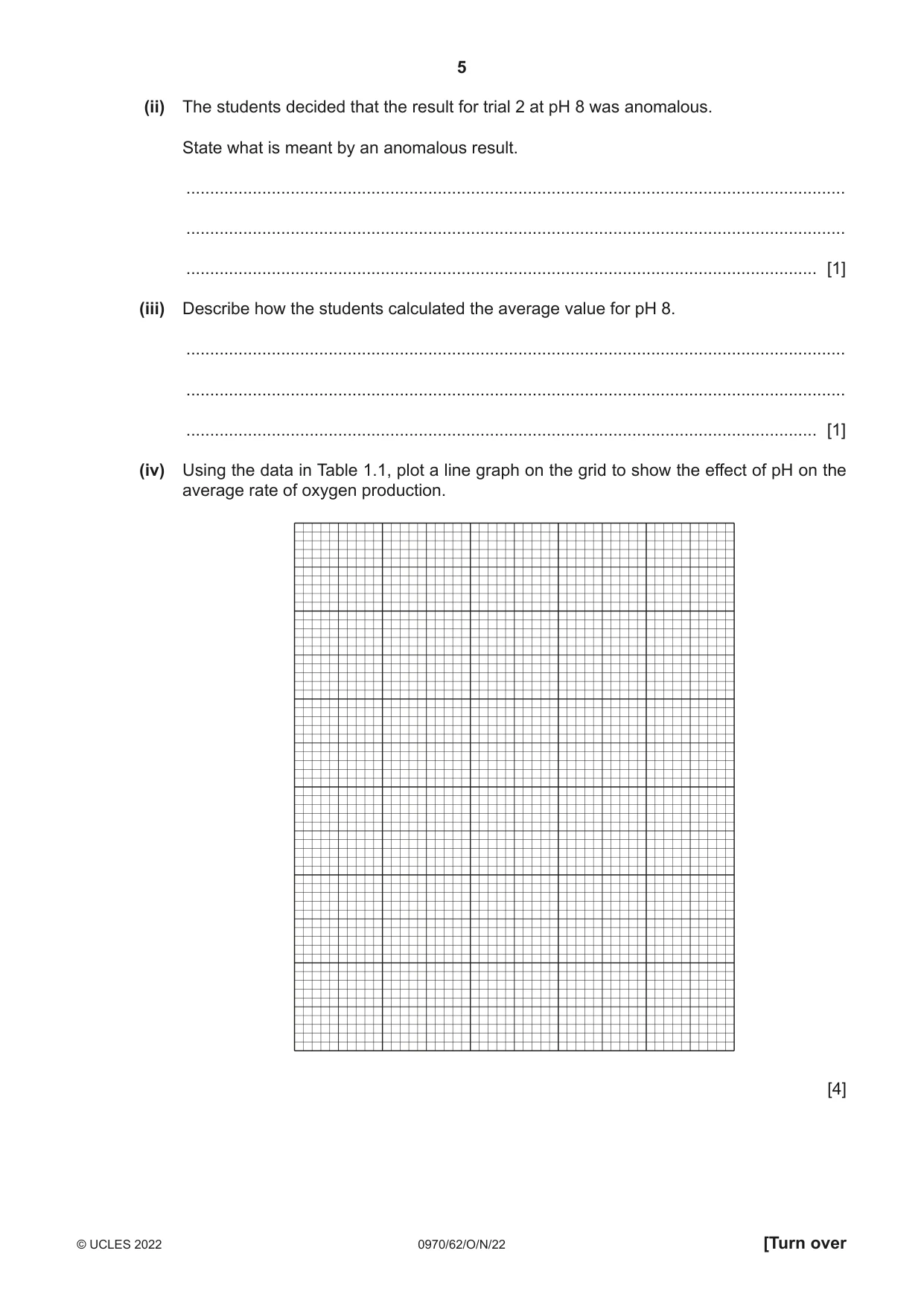 Cambridge IGCSE Biology (9-1) 0970 2022 Oct/Nov Paper 6 · Variant 2 question paper, page 5 of 12