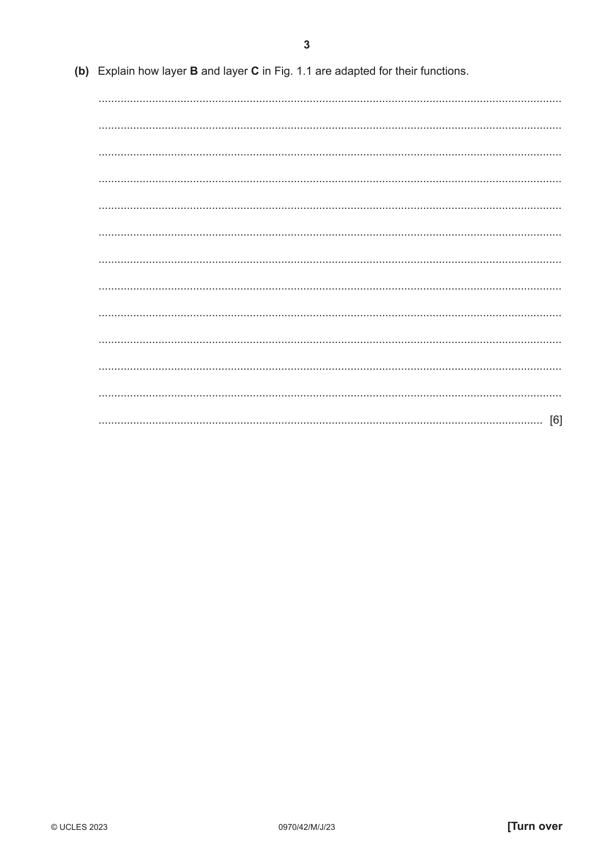 Cambridge IGCSE Biology (9-1) 0970 2023 May/June Paper 4 · Variant 2 question paper, page 3 of 20