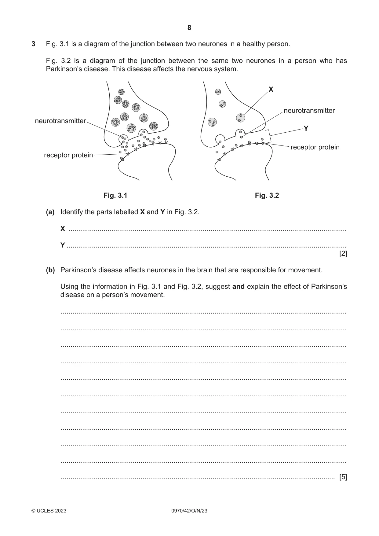 Cambridge IGCSE Biology (9-1) 0970 2023 Oct/Nov Paper 4 · Variant 2 question paper, page 8 of 20