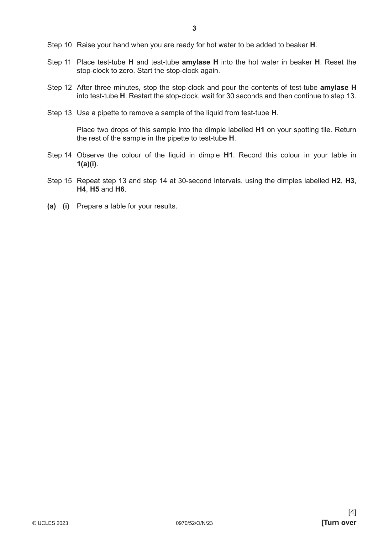 Cambridge IGCSE Biology (9-1) 0970 2023 Oct/Nov Paper 5 · Variant 2 question paper, page 3 of 12