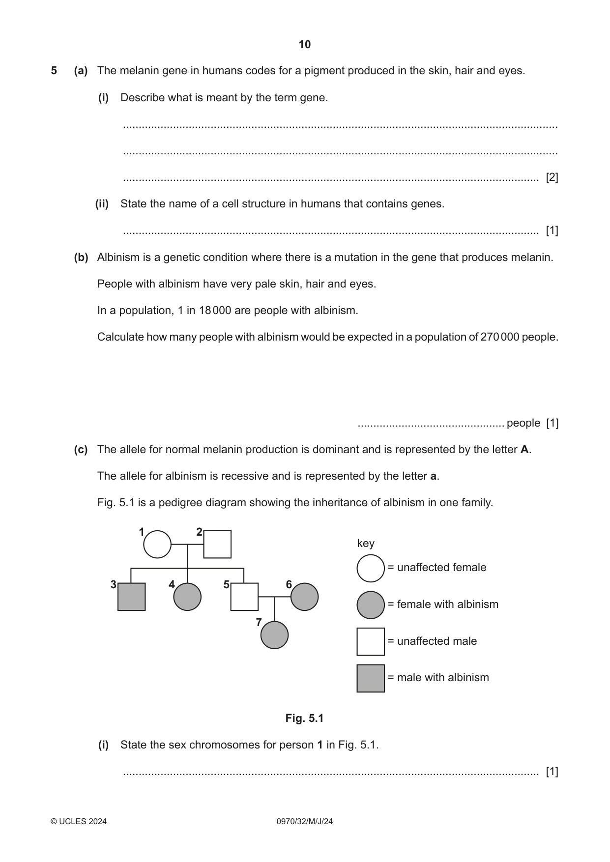 Cambridge IGCSE Biology (9-1) 0970 2024 May/June Paper 3 · Variant 2 question paper, page 10 of 16