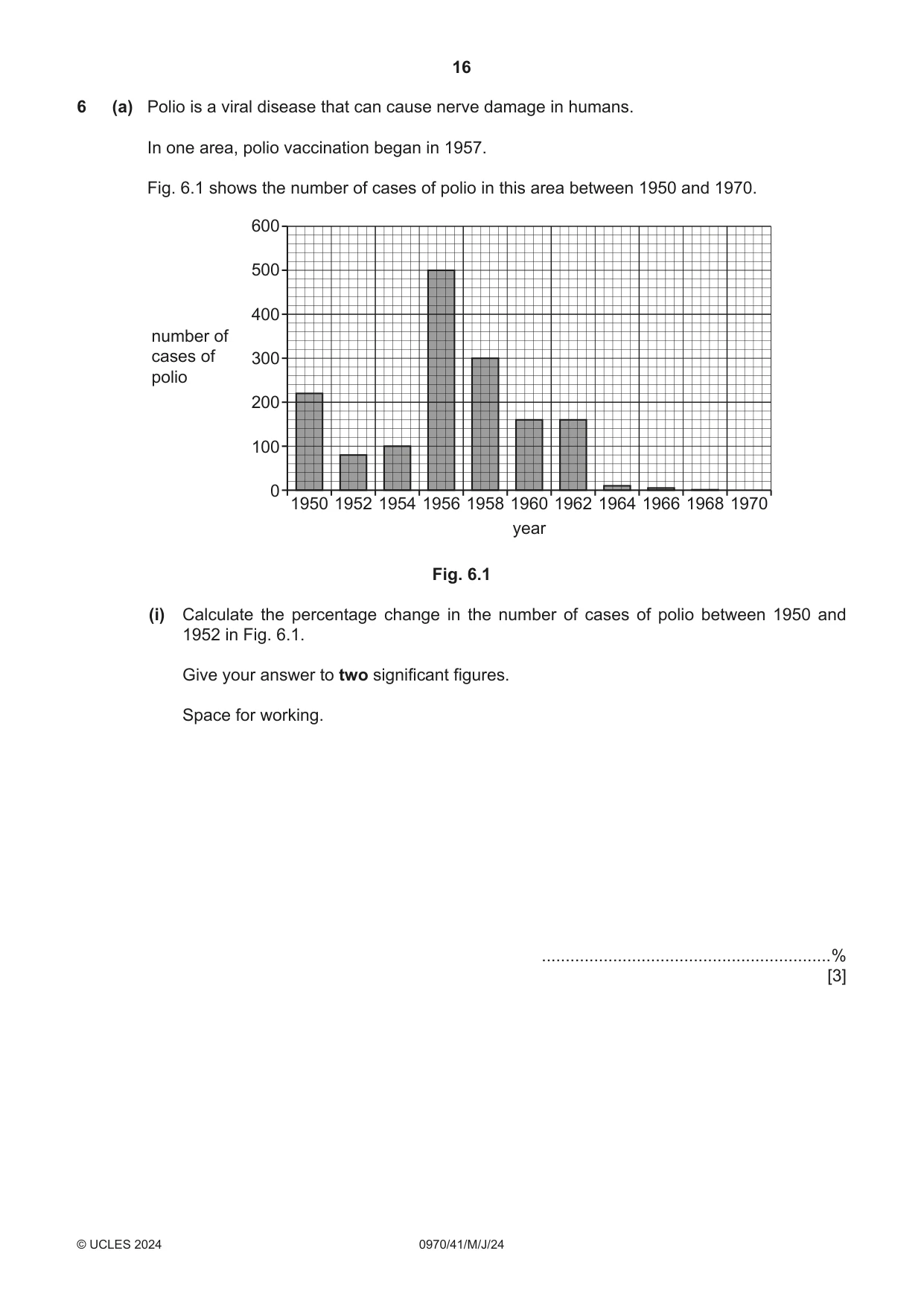 Cambridge IGCSE Biology (9-1) 0970 2024 May/June Paper 4 · Variant 1 question paper, page 16 of 20