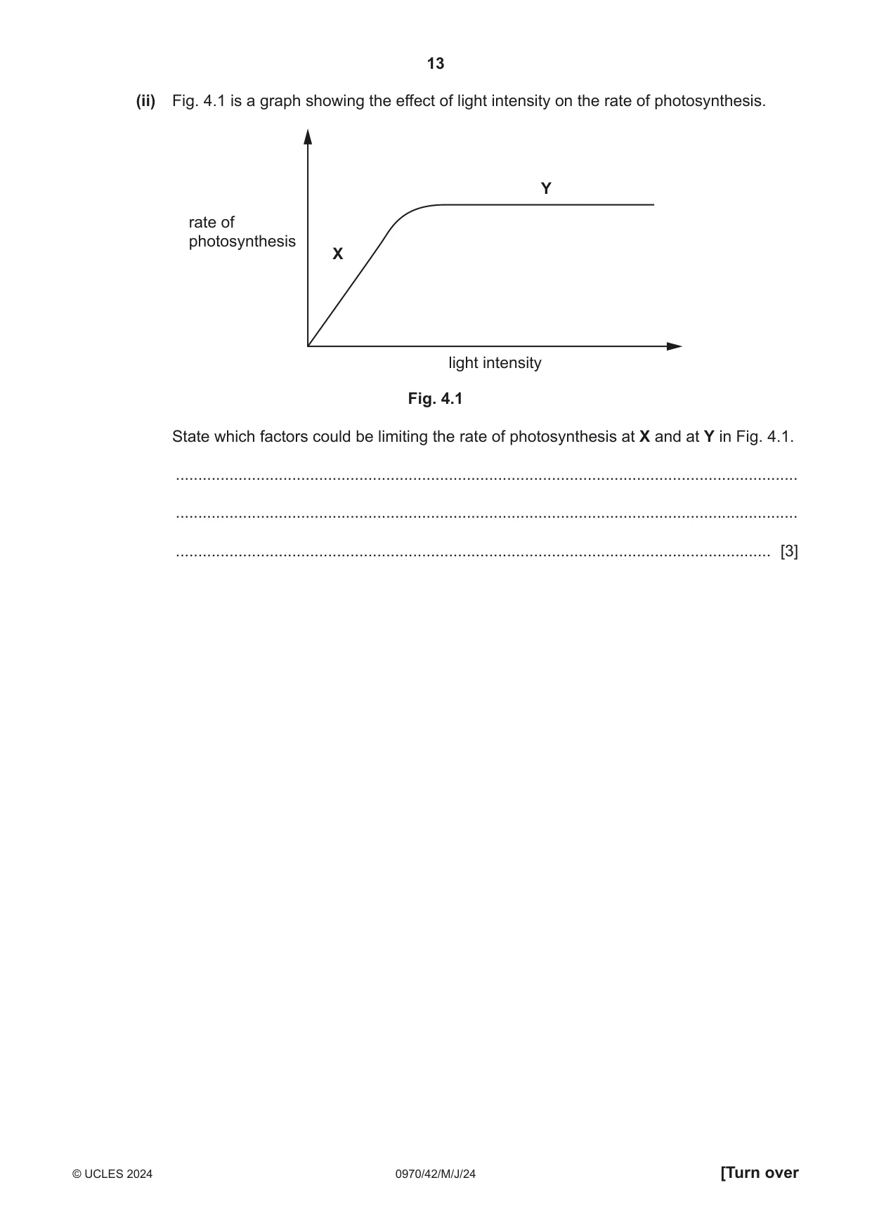 Cambridge IGCSE Biology (9-1) 0970 2024 May/June Paper 4 · Variant 2 question paper, page 13 of 20