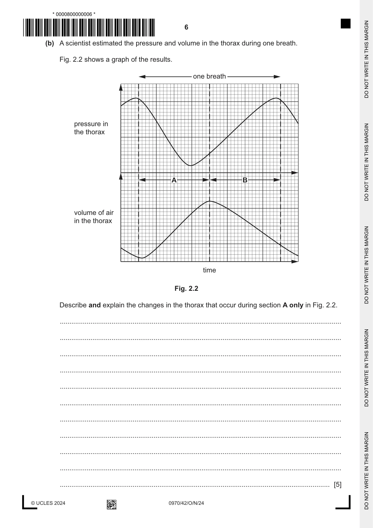 Cambridge IGCSE Biology (9-1) 0970 2024 Oct/Nov Paper 4 · Variant 2 question paper, page 6 of 16