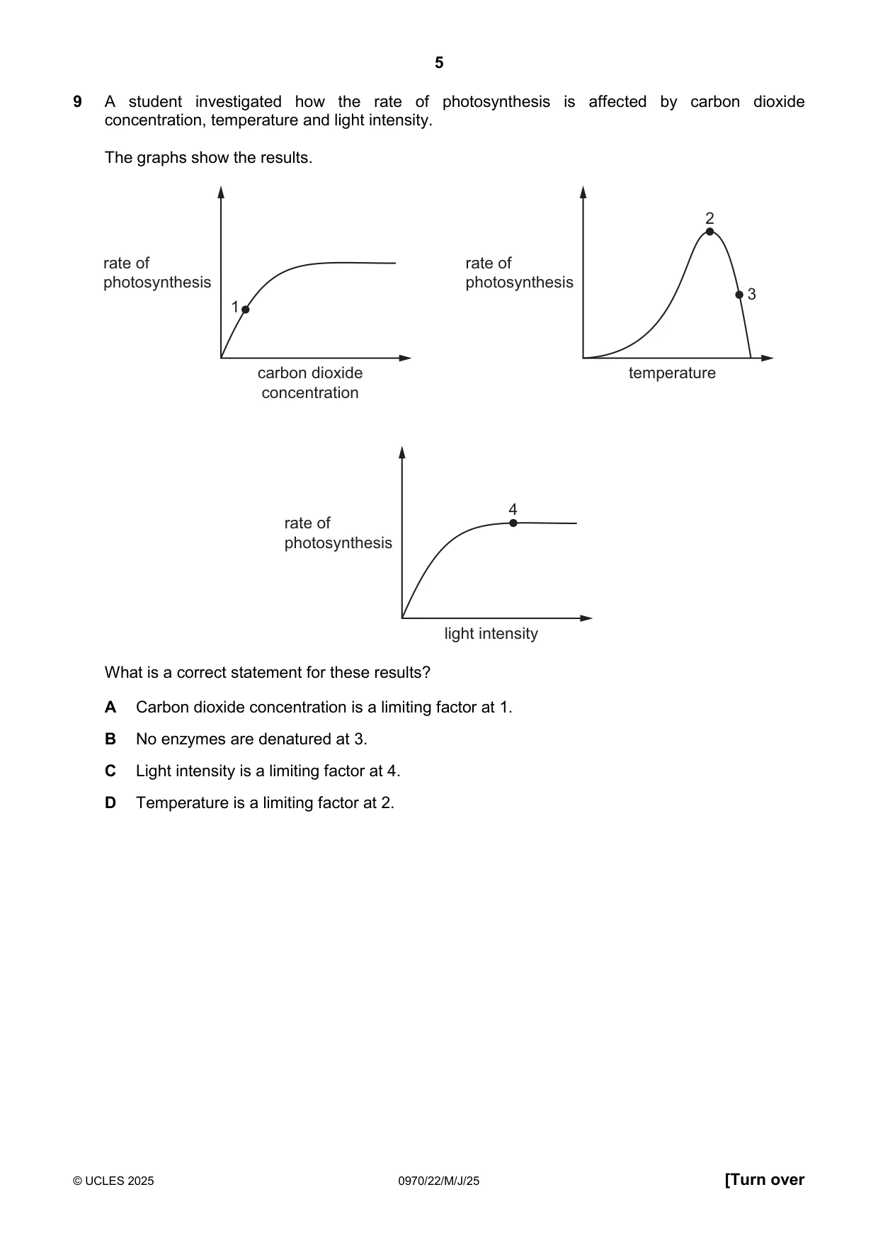 Cambridge IGCSE Biology (9-1) 0970 2025 May/June Paper 2 · Variant 2 question paper, page 5 of 16