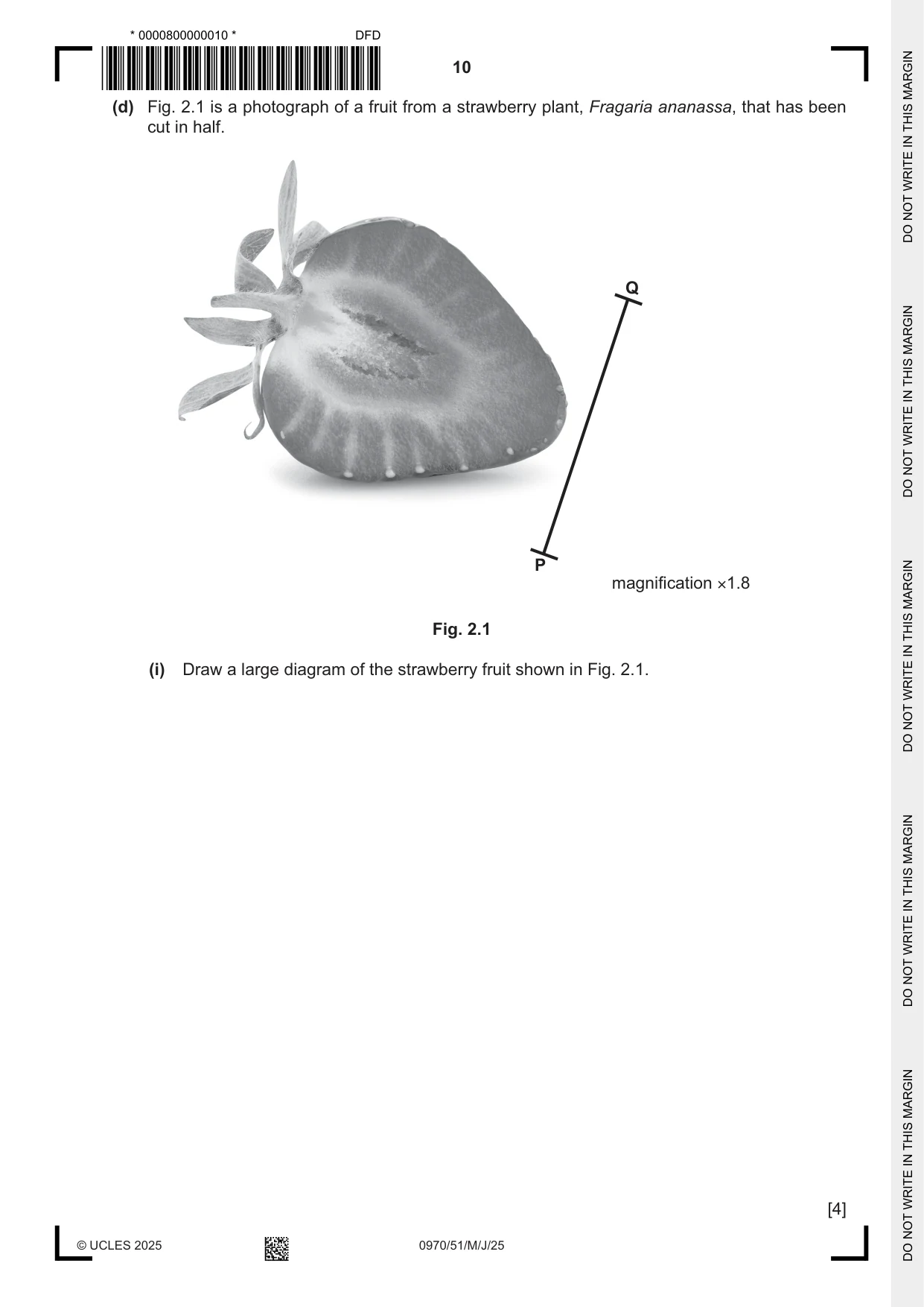 Cambridge IGCSE Biology (9-1) 0970 2025 May/June Paper 5 · Variant 1 question paper, page 10 of 12
