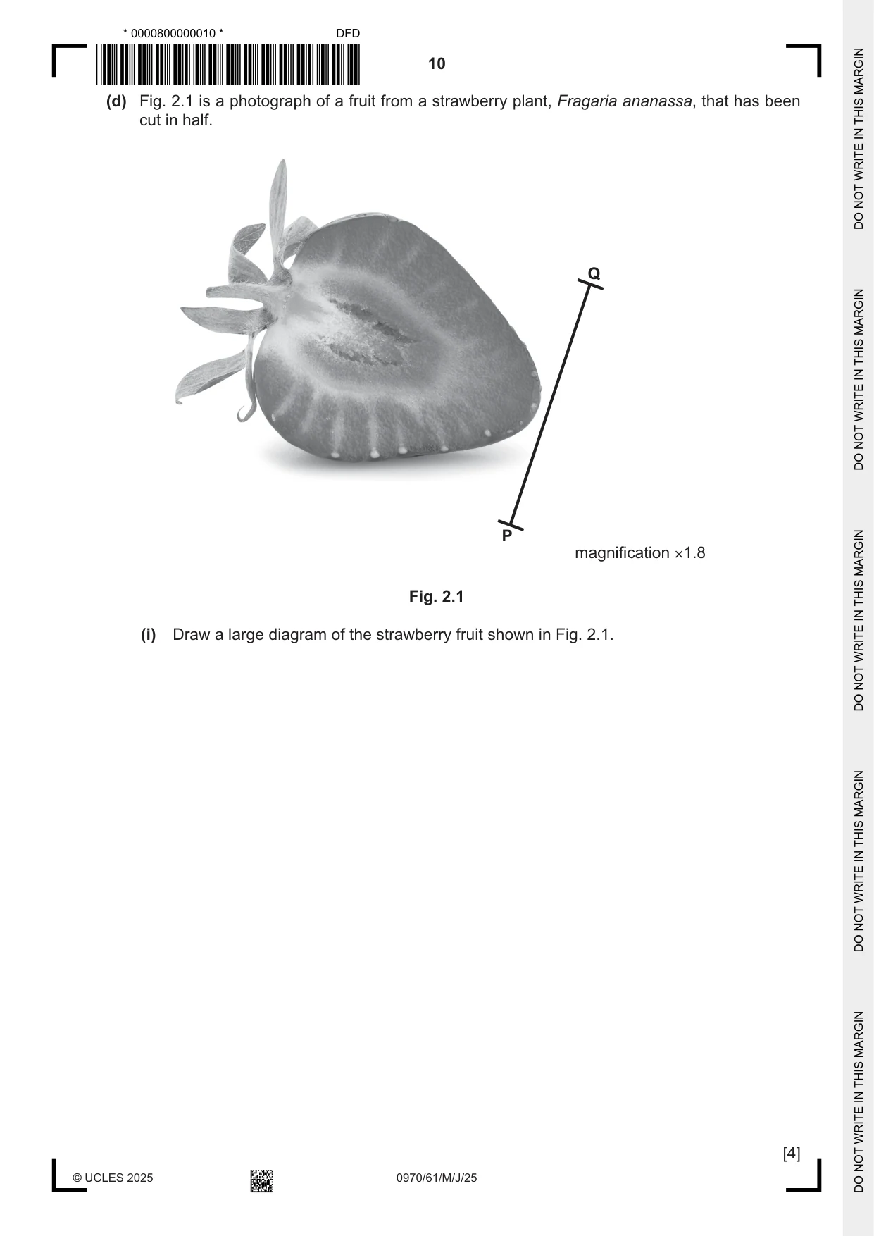 Cambridge IGCSE Biology (9-1) 0970 2025 May/June Paper 6 · Variant 1 question paper, page 10 of 12