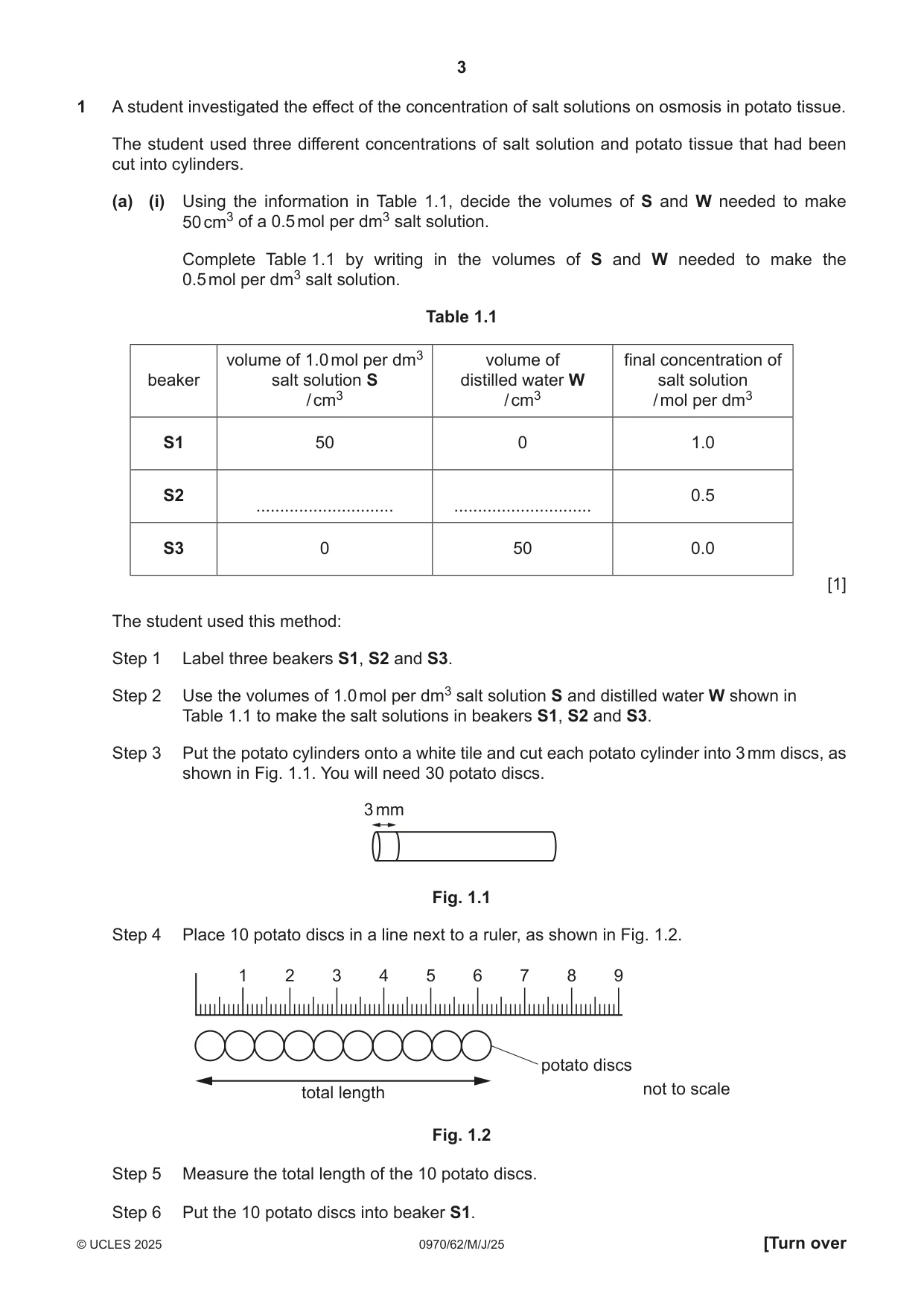 Cambridge IGCSE Biology (9-1) 0970 2025 May/June Paper 6 · Variant 2 question paper, page 3 of 16