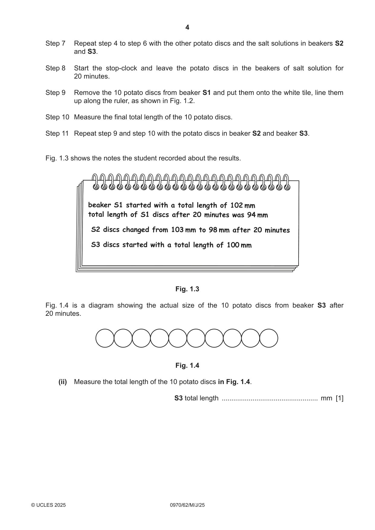 Cambridge IGCSE Biology (9-1) 0970 2025 May/June Paper 6 · Variant 2 question paper, page 4 of 16