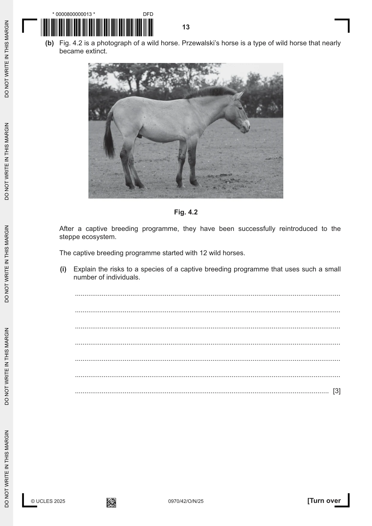 Cambridge IGCSE Biology (9-1) 0970 2025 Oct/Nov Paper 4 · Variant 2 question paper, page 13 of 20