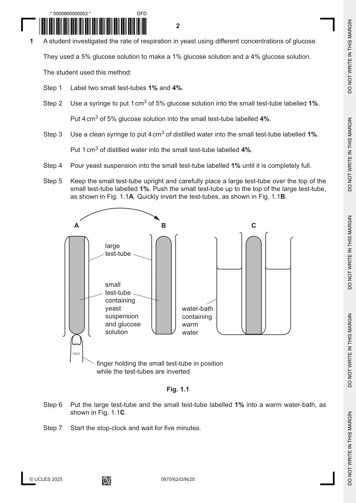 Cambridge IGCSE Biology (9-1) 0970 2025 Oct/Nov Paper 6 · Variant 2 question paper, page 2 of 16
