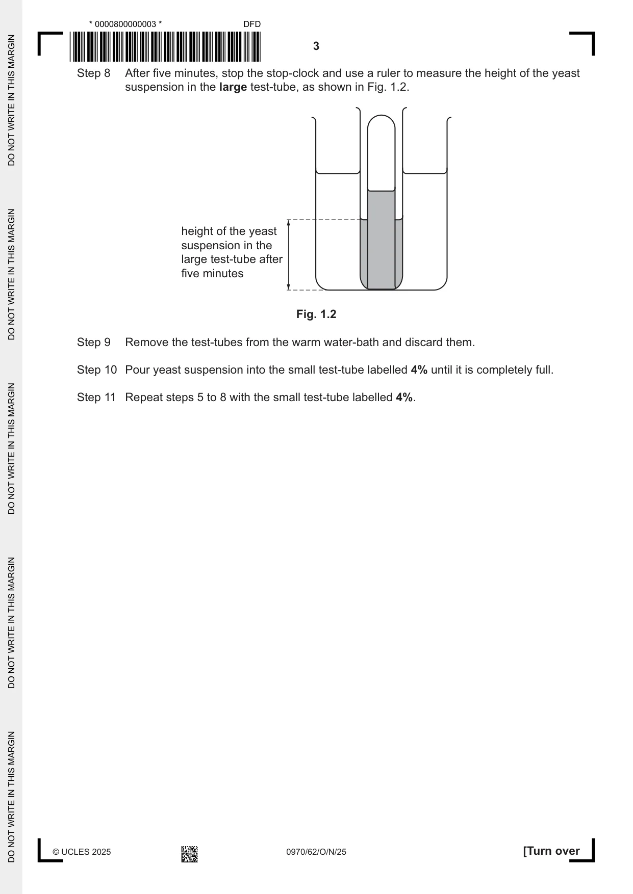 Cambridge IGCSE Biology (9-1) 0970 2025 Oct/Nov Paper 6 · Variant 2 question paper, page 3 of 16