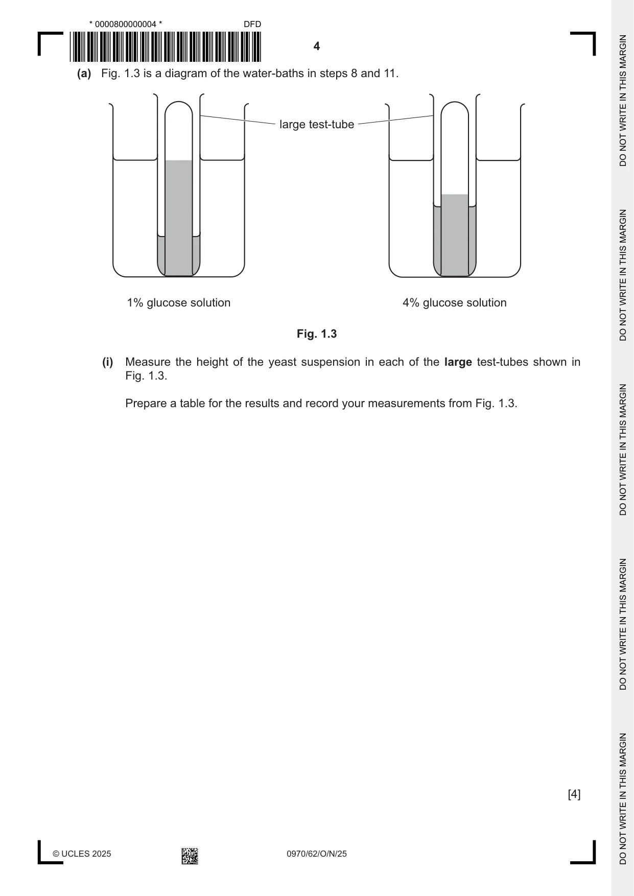 Cambridge IGCSE Biology (9-1) 0970 2025 Oct/Nov Paper 6 · Variant 2 question paper, page 4 of 16