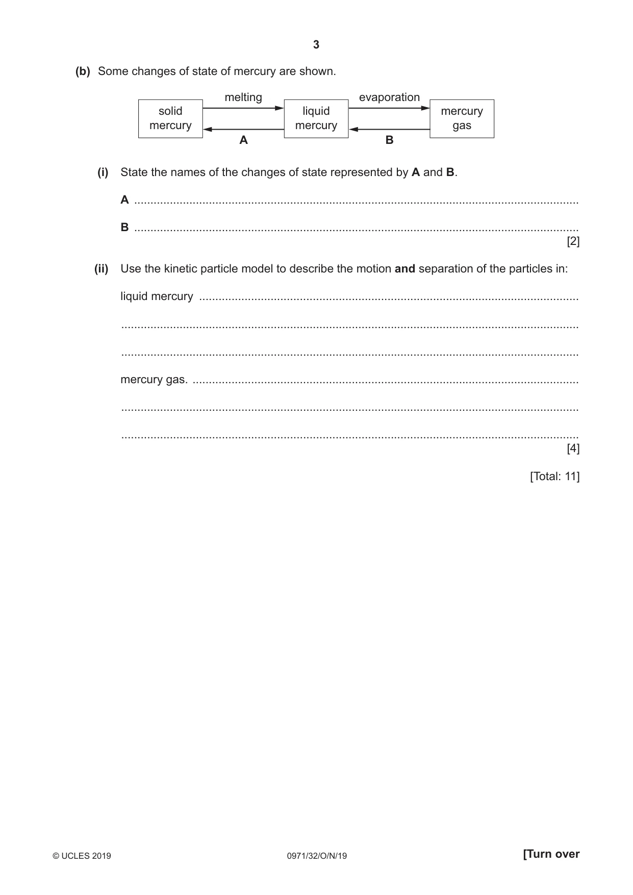 Cambridge IGCSE Chemistry (9-1) 0971 2019 Oct/Nov Paper 3 · Variant 2 question paper, page 3 of 16