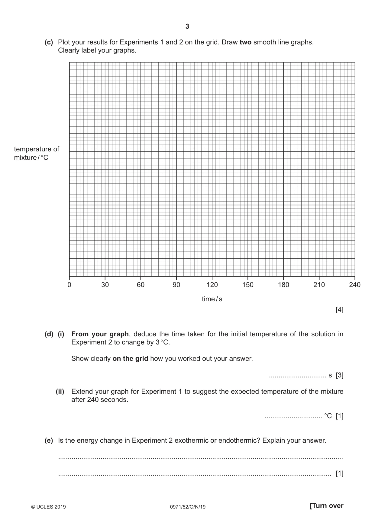 Cambridge IGCSE Chemistry (9-1) 0971 2019 Oct/Nov Paper 5 · Variant 2 question paper, page 3 of 12