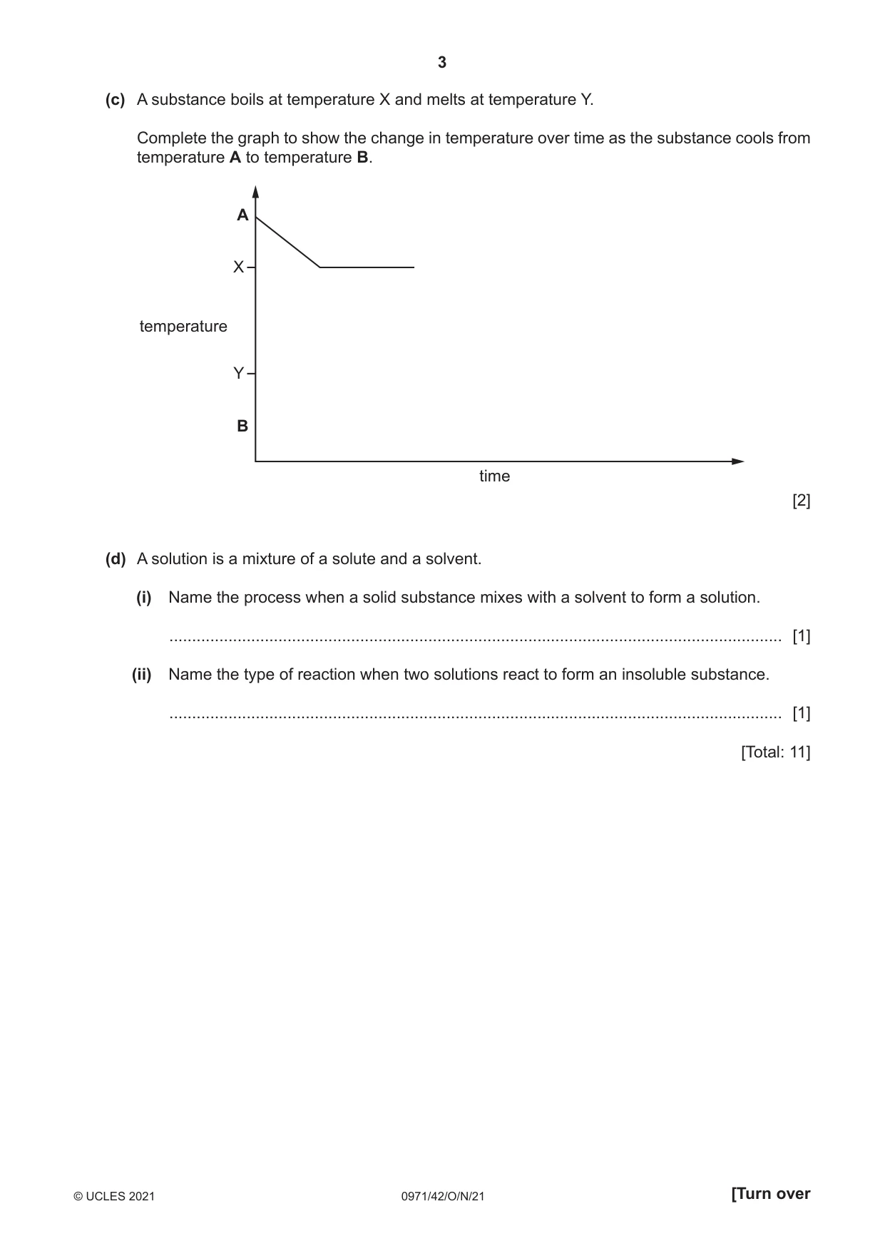 Cambridge IGCSE Chemistry (9-1) 0971 2021 Oct/Nov Paper 4 · Variant 2 question paper, page 3 of 16