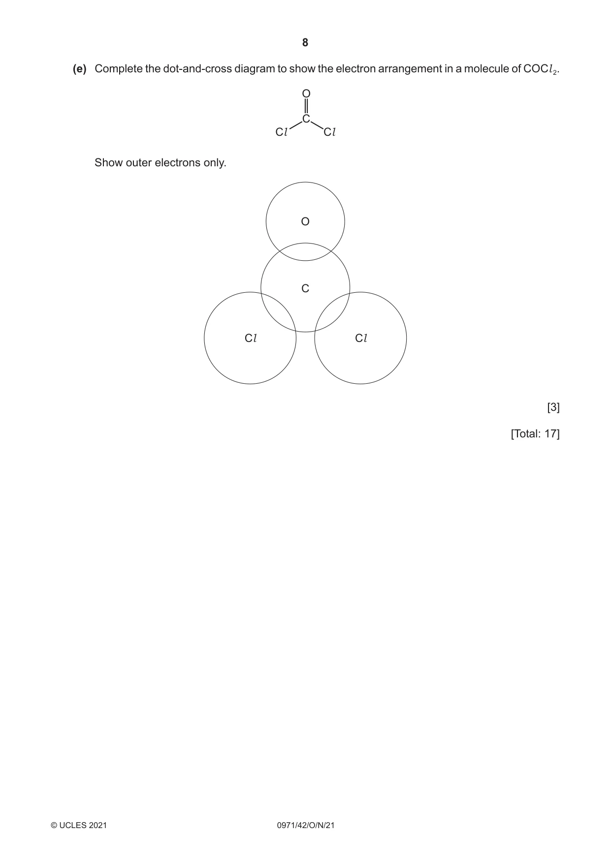 Cambridge IGCSE Chemistry (9-1) 0971 2021 Oct/Nov Paper 4 · Variant 2 question paper, page 8 of 16