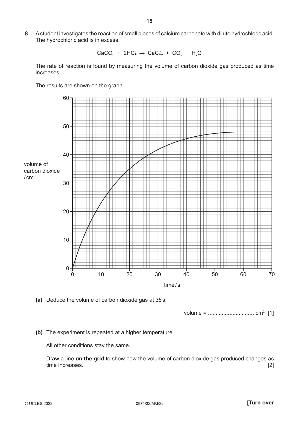 Cambridge IGCSE Chemistry (9-1) 0971 2022 May/June Paper 3 · Variant 2 question paper, page 15 of 20