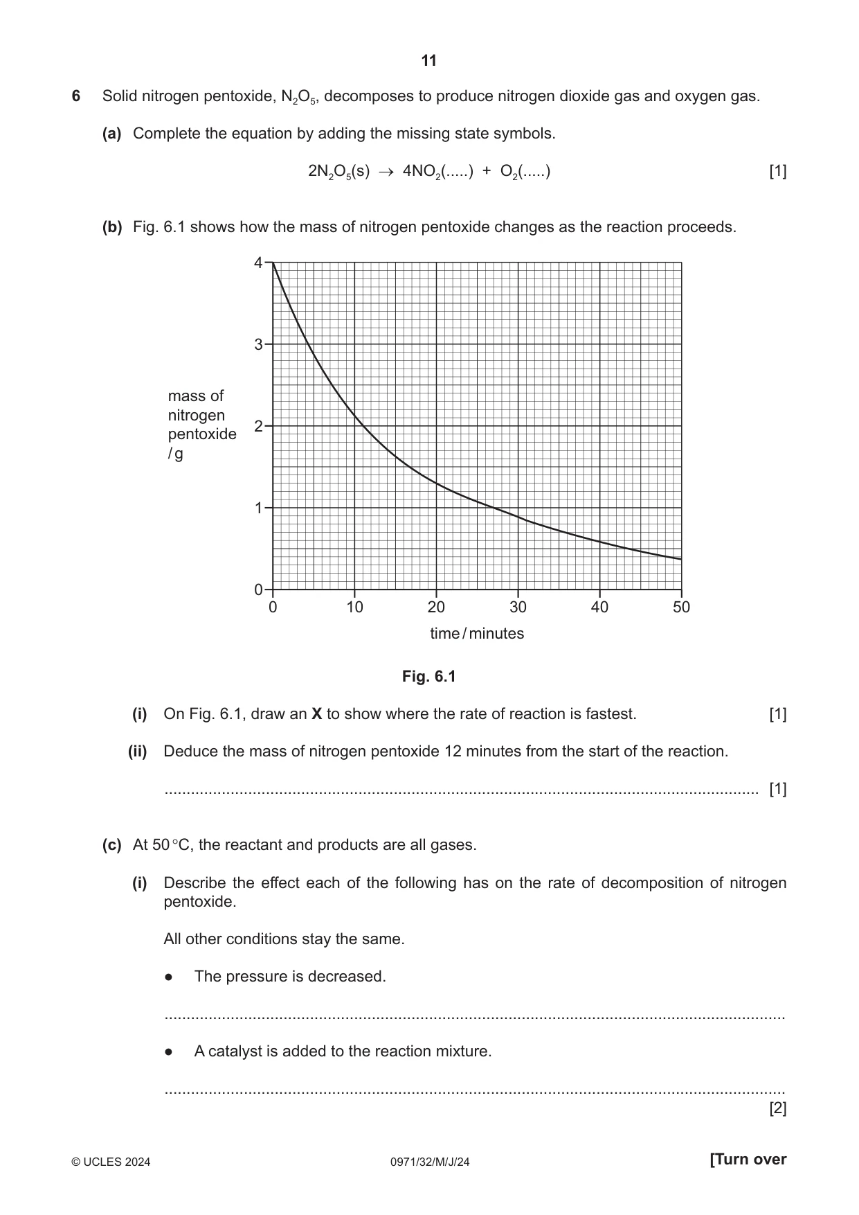 Cambridge IGCSE Chemistry (9-1) 0971 2024 May/June Paper 3 · Variant 2 question paper, page 11 of 20
