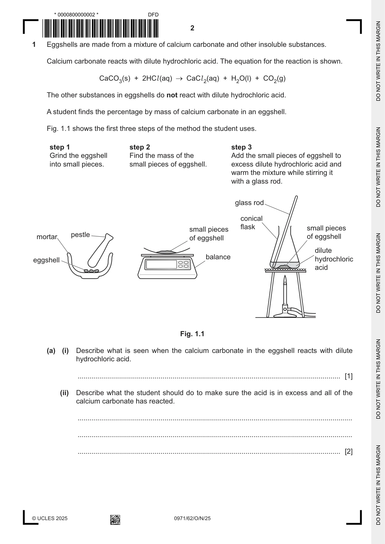 Cambridge IGCSE Chemistry (9-1) 0971 2025 Oct/Nov Paper 6 · Variant 2 question paper, page 2 of 16