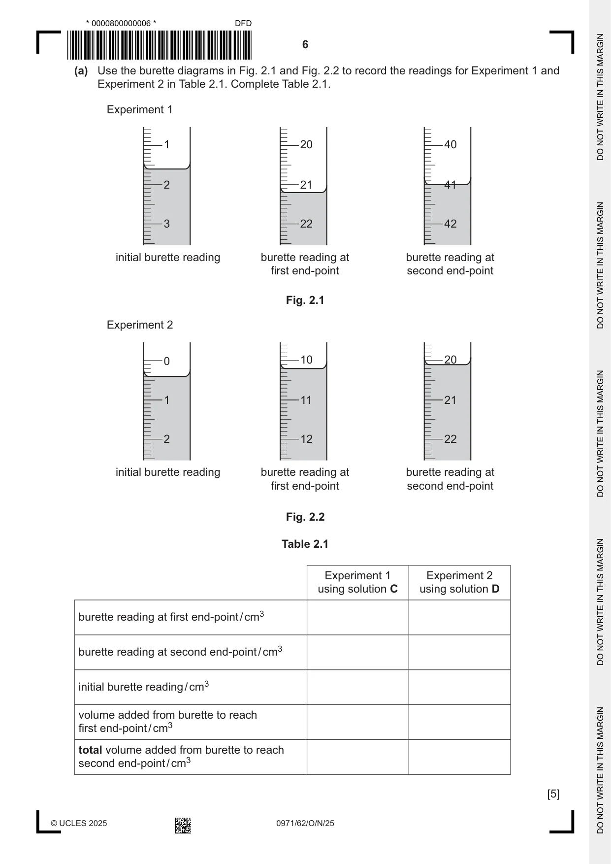 Cambridge IGCSE Chemistry (9-1) 0971 2025 Oct/Nov Paper 6 · Variant 2 question paper, page 6 of 16