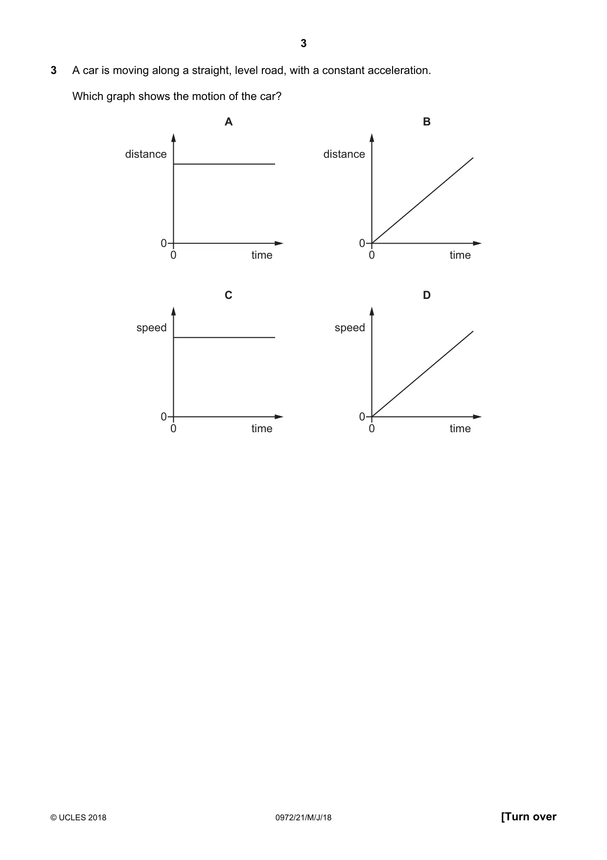 Cambridge IGCSE Physics (9-1) 0972 2018 May/June Paper 2 · Variant 1 question paper, page 3 of 16