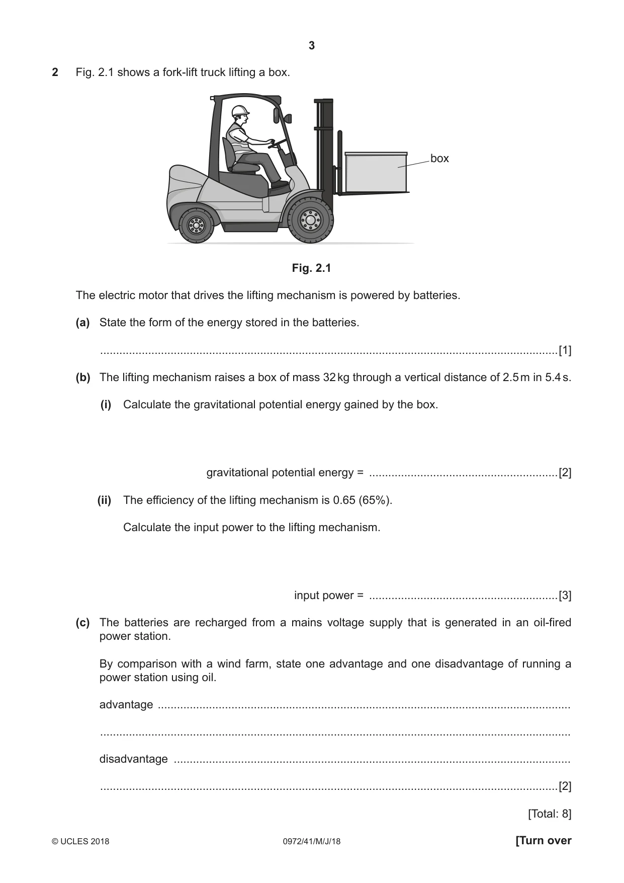 Cambridge IGCSE Physics (9-1) 0972 2018 May/June Paper 4 · Variant 1 question paper, page 3 of 16