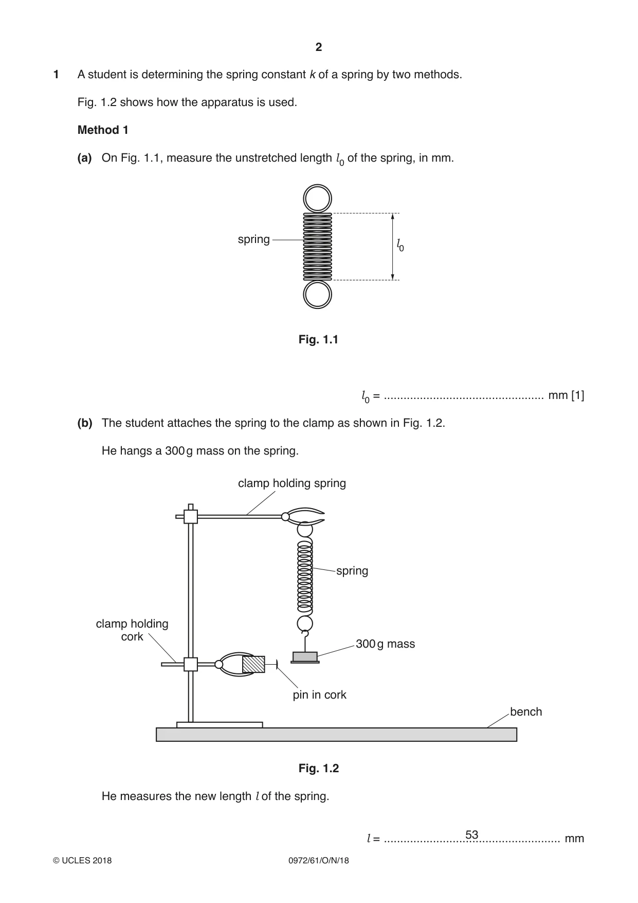 Cambridge IGCSE Physics (9-1) 0972 2018 Oct/Nov Paper 6 · Variant 1 question paper, page 2 of 16