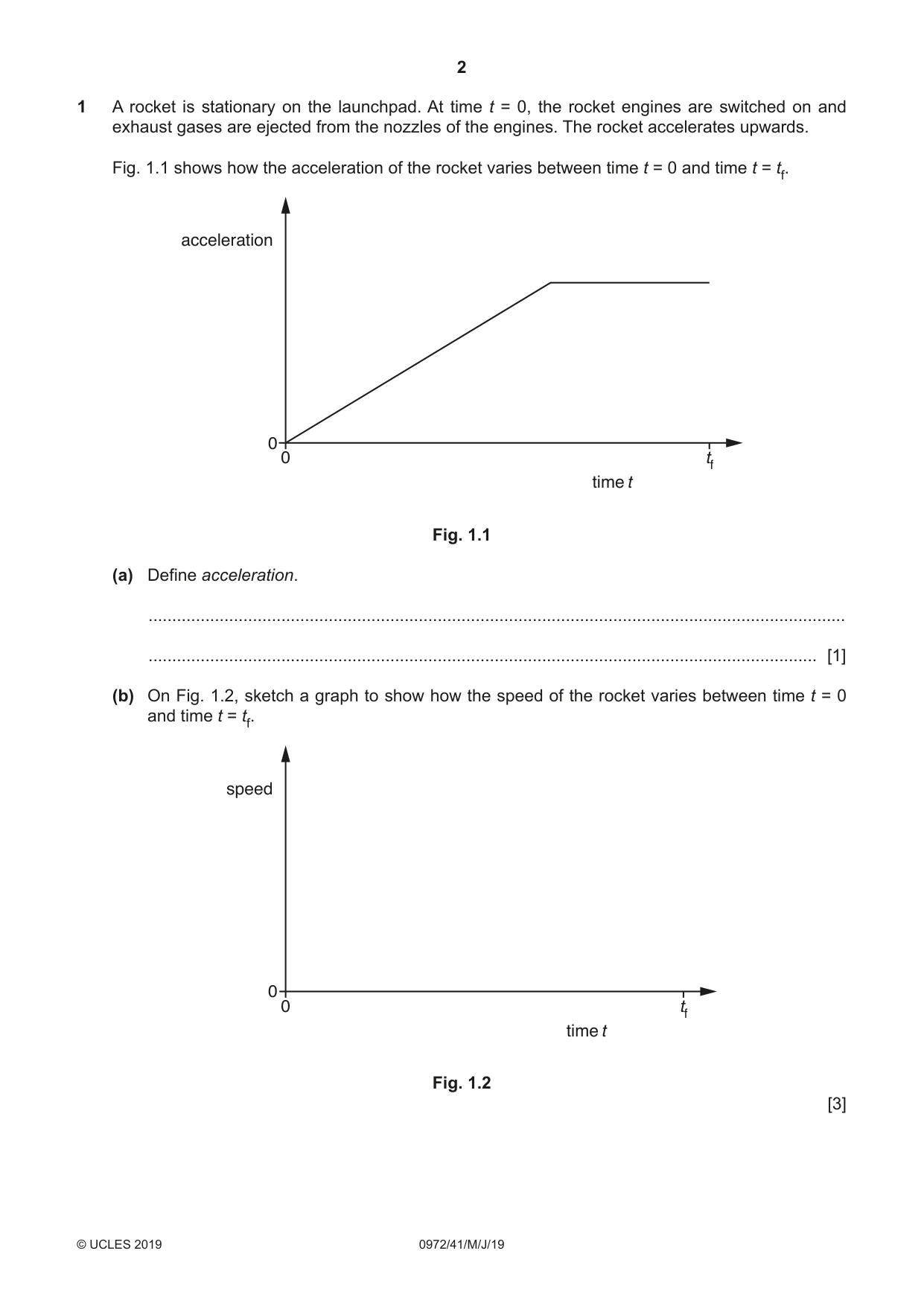Cambridge IGCSE Physics (9-1) 0972 2019 May/June Paper 4 · Variant 1 question paper, page 2 of 20